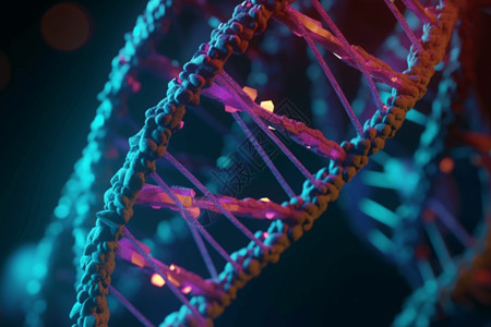 遗传信息3D基因概念背景设计图片