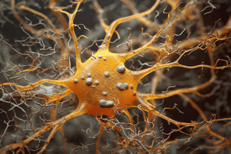 创意微观神经元细胞图片