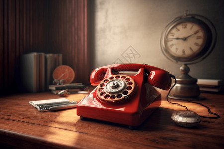 老式电话机复古风格的电话设计图片