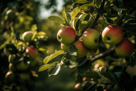 农场树上的苹果图片