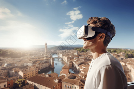 全景旅游智能科技体验虚拟游玩设计图片