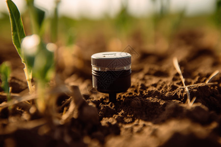 温度科技可测量土壤的温控传感器背景