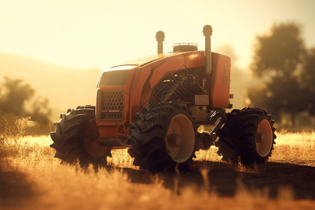 农用拖拉机机器人图片