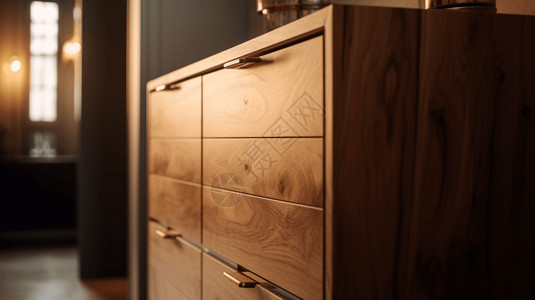 木质橱柜背景图片