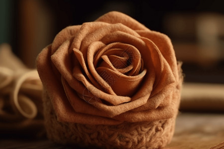 羊毛毡玫瑰玩偶毛毡布高清图片