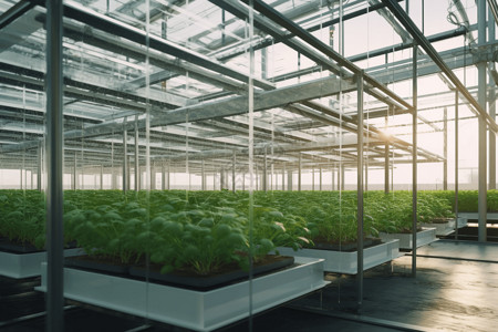 智能温室大棚现代化科技农业背景