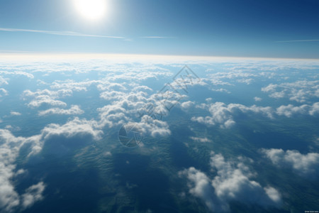 空中云层景观图片