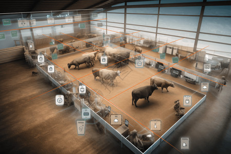 现代化农场智能牲畜管理设计图片