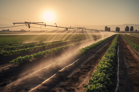 自动灌溉系统背景图片
