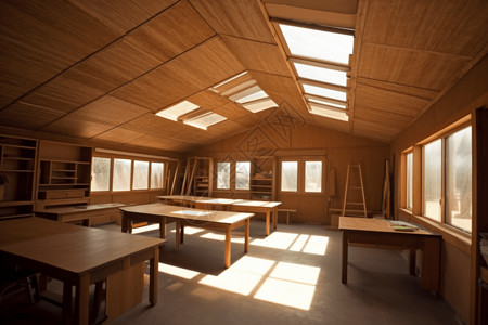 温馨木质教室图片