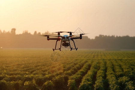 无人机在农业上喷洒肥料图片
