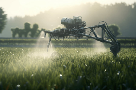 自动洒水现代化农作物浇灌系统设计图片