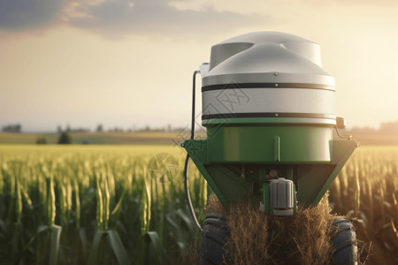 玉米收割机自动施肥设计图片
