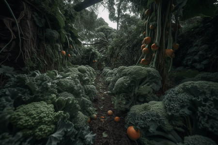西兰花种植蔬菜种植园林设计图片