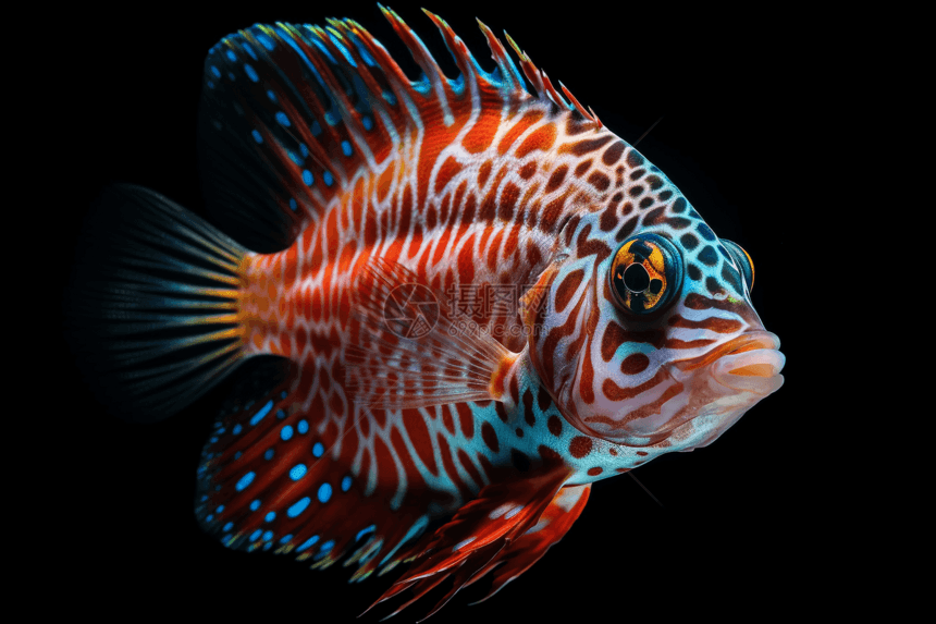 深海的彩色鱼类图片