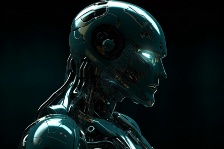 未来智能机器人背景图片
