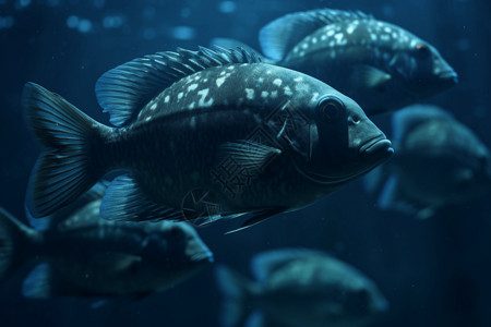 海底鱼群背景图片