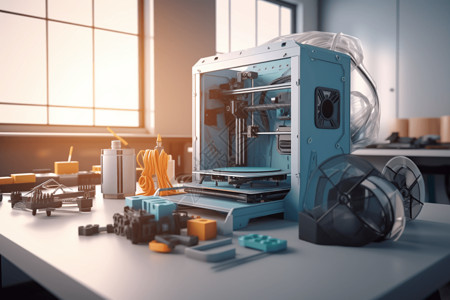 机械数字3D打印模型机器设计图片