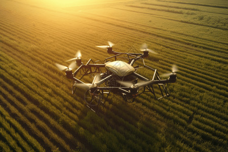 农业中的无人机高清图片
