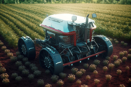 农业器械自动收割设计图片