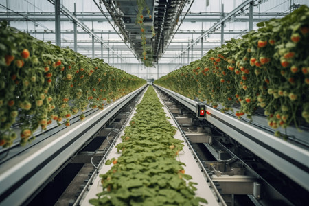 番茄温室温室的自动收割系统设计图片