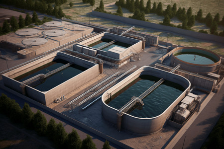 工业水处理废水处理工厂设计图片
