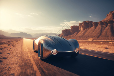 高科技未来概念的汽车图片