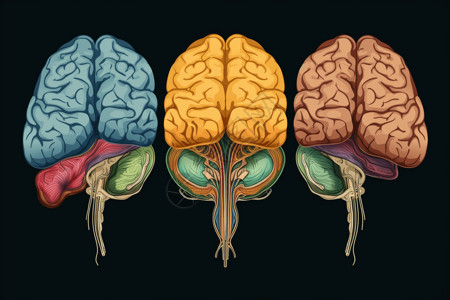 激素与大脑背景图片