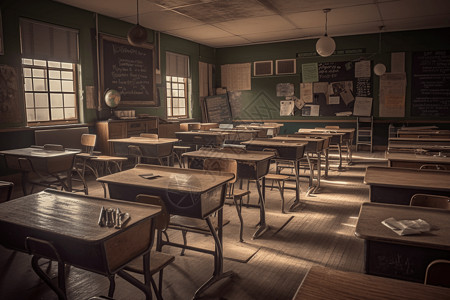 木质教室背景图片