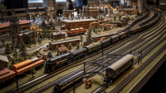 全模型火车背景图片