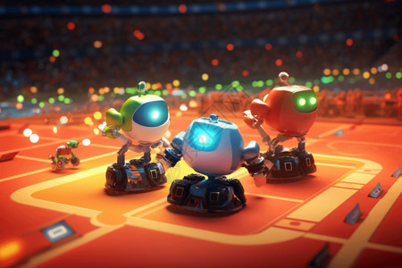 机器人奥运会背景图片