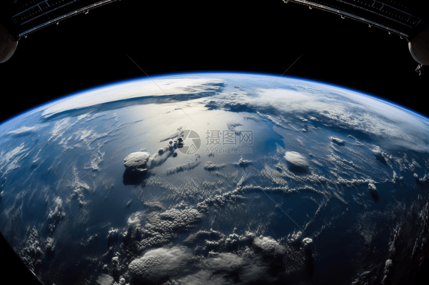 太空中观察地球图片