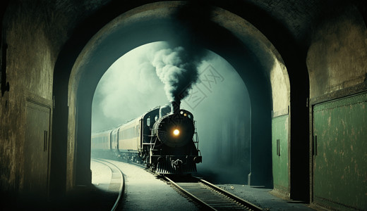 复古蒸汽火车高清图片