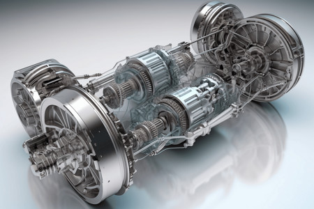 机械元件汽车的传动系统结构设计图片