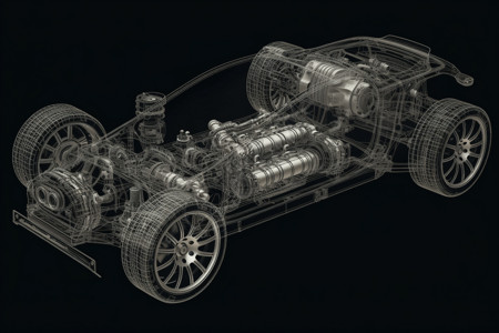 汽车内部细节汽车动力传动系统结构设计图片