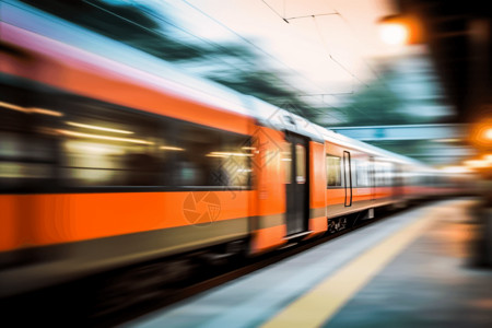 鲜艳的火车高铁照片素材高清图片