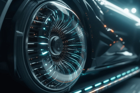 未来汽车轮胎背景图片