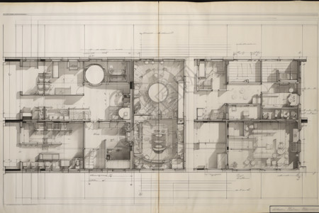 建筑设计师手拿图纸室内设计师的设计图插画