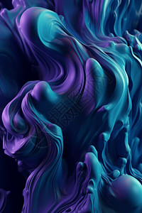 3D紫色抽象背景图片