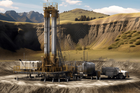 地热钻探石油地质高清图片