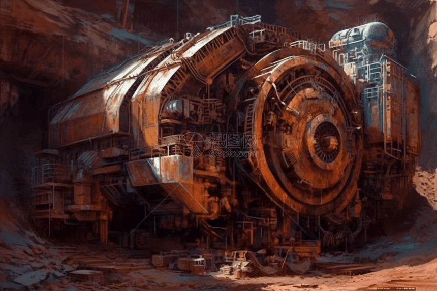 大型采矿机器图片