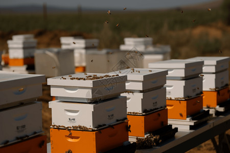 智能养蜂背景图片