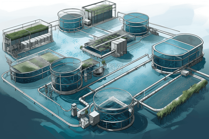 可持续水产养殖系统图片