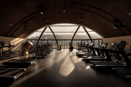 室内健身器材健身房跑步机设计图片