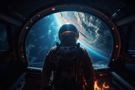 太空宇航员背景背景图片