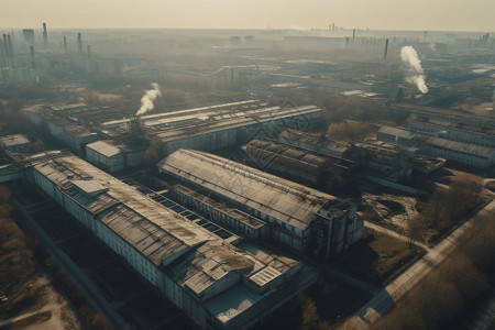 城市郊区的工厂图片