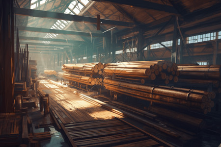 木材加工厂图片