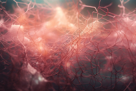 网状透明素材医疗神经元及其连接设计图片