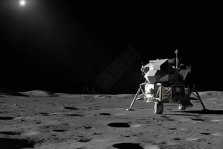 新年狗的照片月球机器探索中设计图片