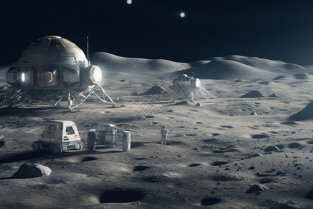 月球狗月球基地设备设计图片